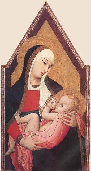 Ambrogio Lorenzetti Suckling Madonna oil painting image